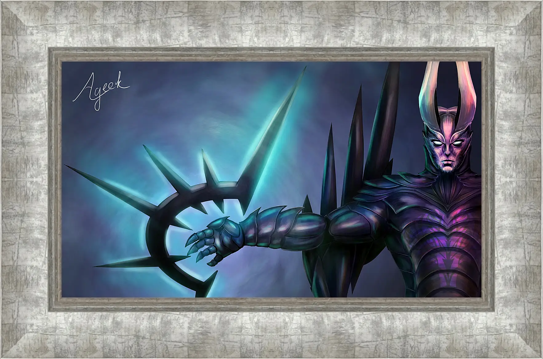 Картина в раме - terrorblade, dota 2, art