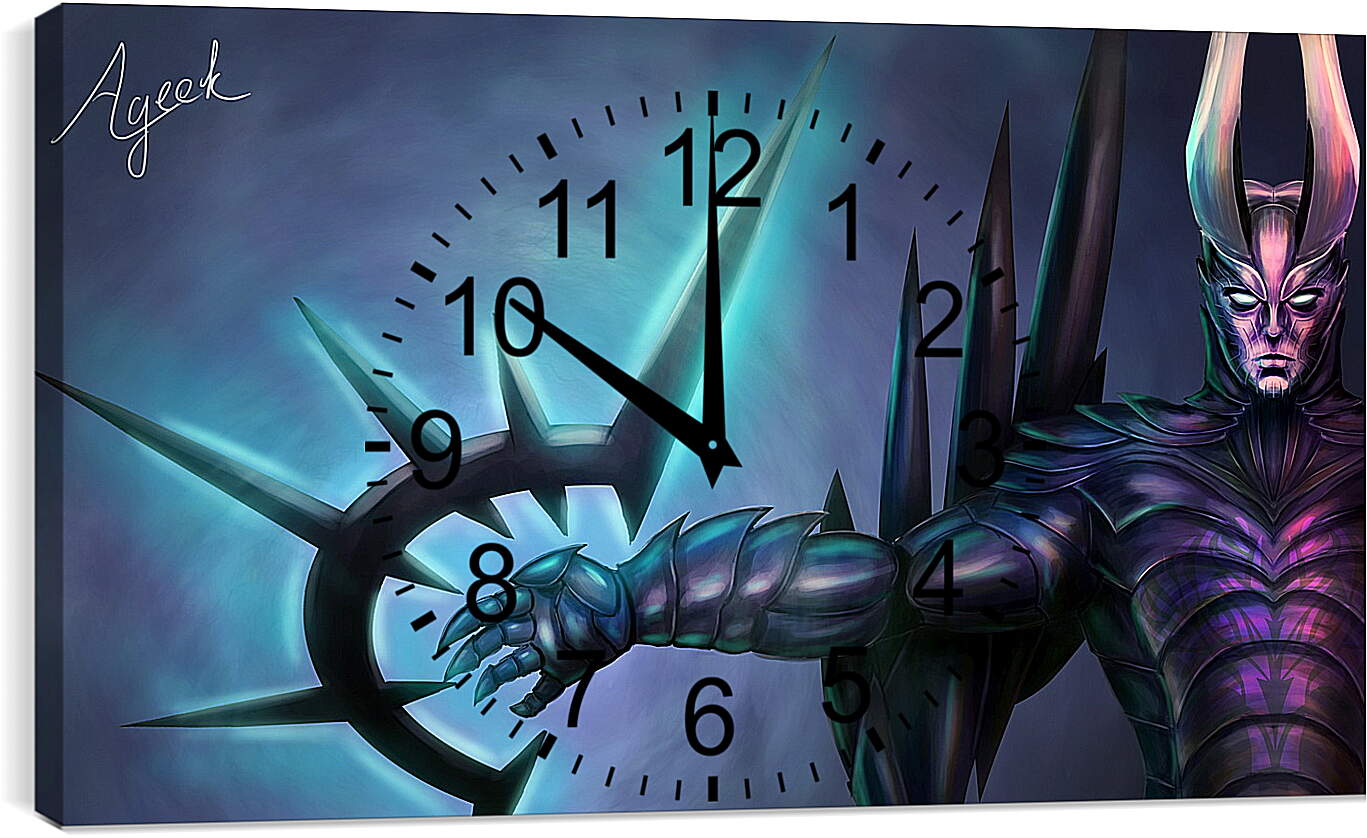 Часы картина - terrorblade, dota 2, art
