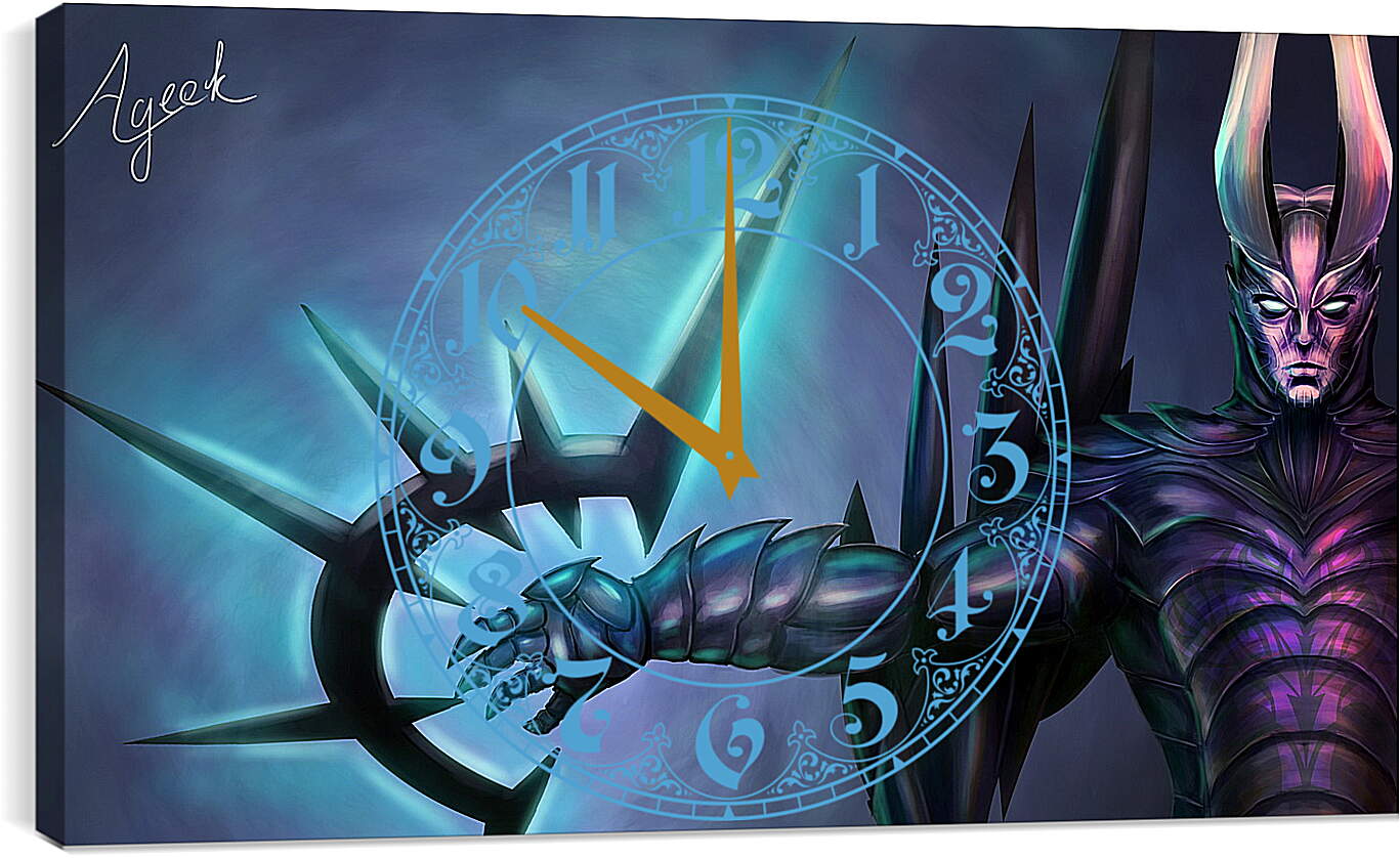 Часы картина - terrorblade, dota 2, art