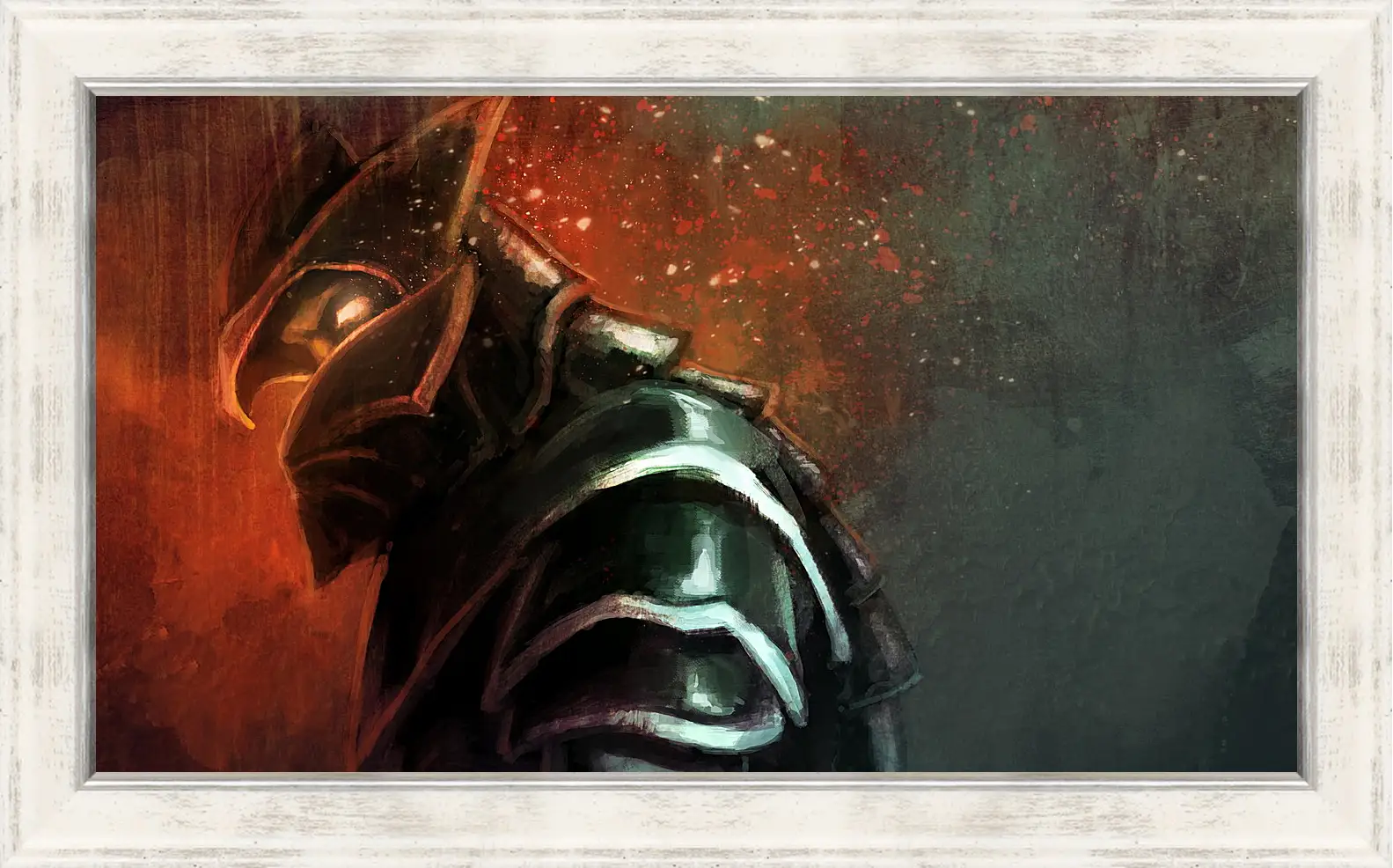 Картина в раме - dragon wakes, dota 2, art