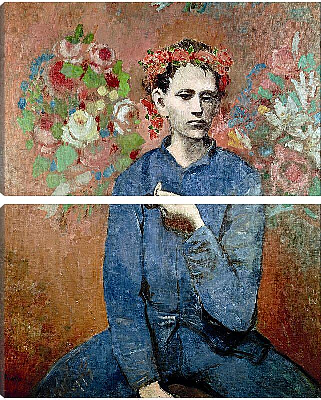 Модульная картина - Мальчик с трубкой. Пабло Пикассо
