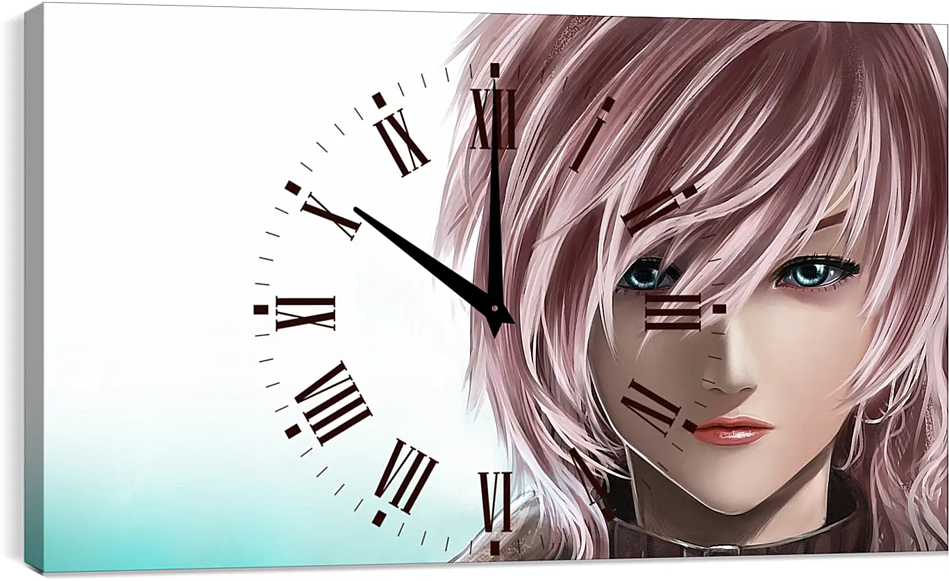 Часы картина - final fantasy, face, art
