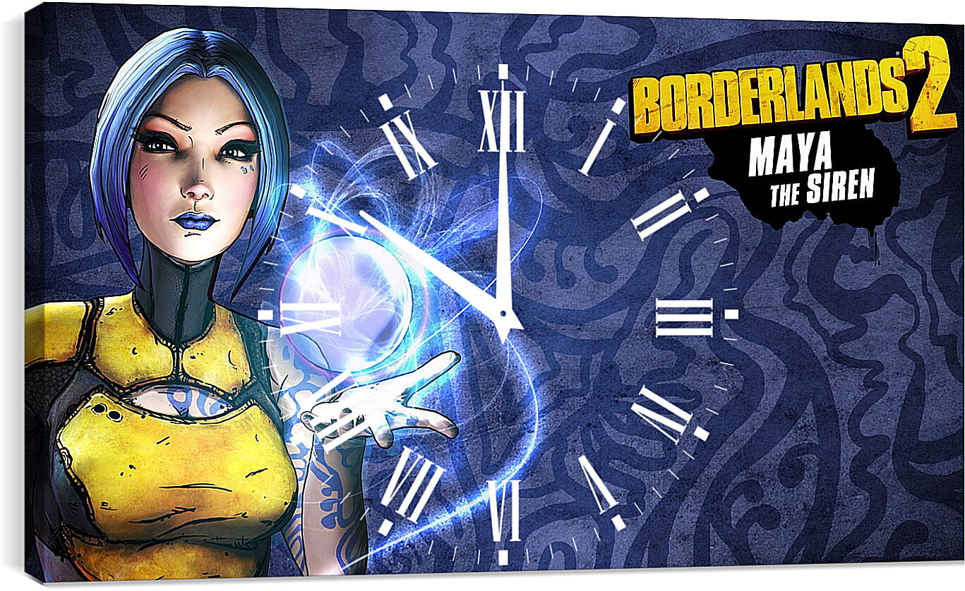 Часы картина - borderlands 2, fps, rpg
