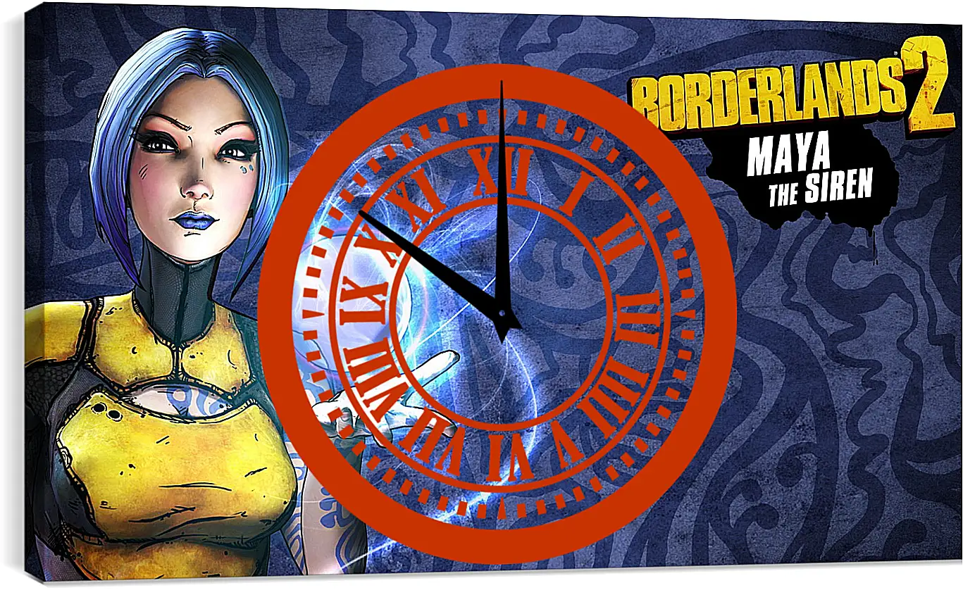 Часы картина - borderlands 2, fps, rpg
