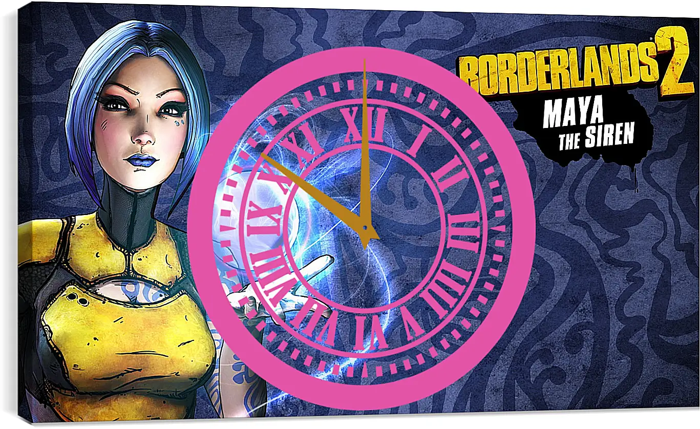 Часы картина - borderlands 2, fps, rpg
