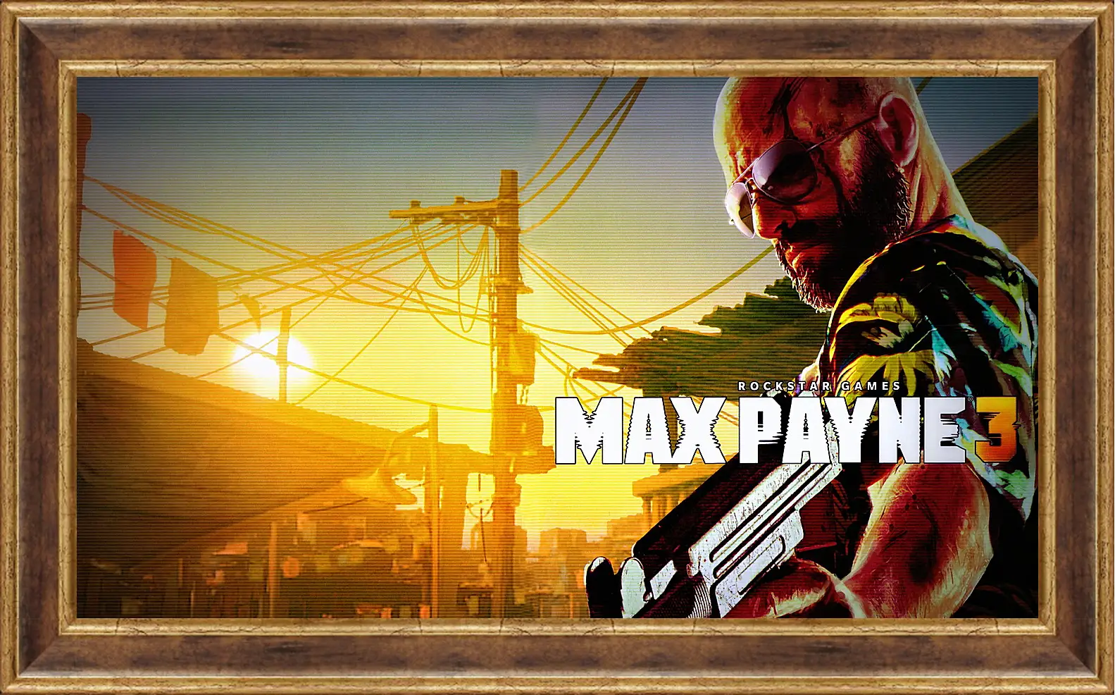 Картина в раме - max payne 3, weapon, pistol
