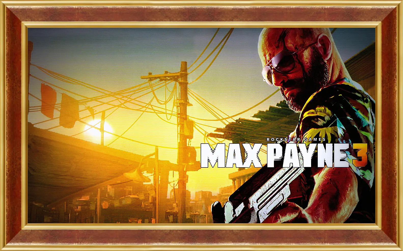 Картина в раме - max payne 3, weapon, pistol
