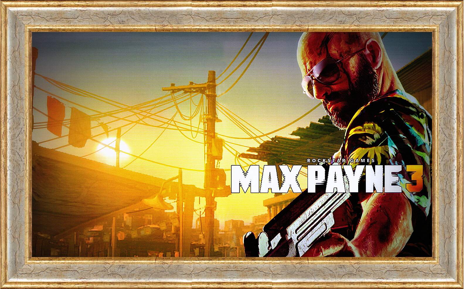 Картина в раме - max payne 3, weapon, pistol

