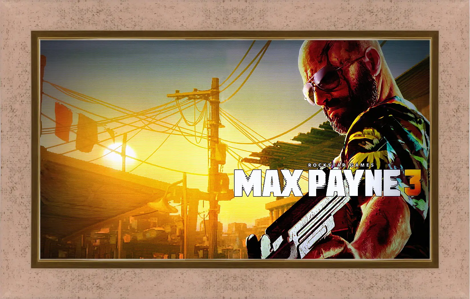 Картина в раме - max payne 3, weapon, pistol
