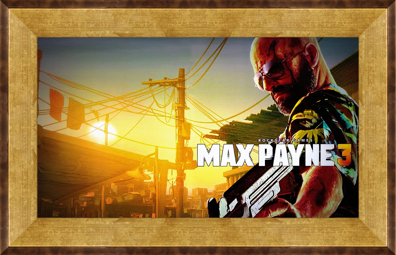 Картина в раме - max payne 3, weapon, pistol
