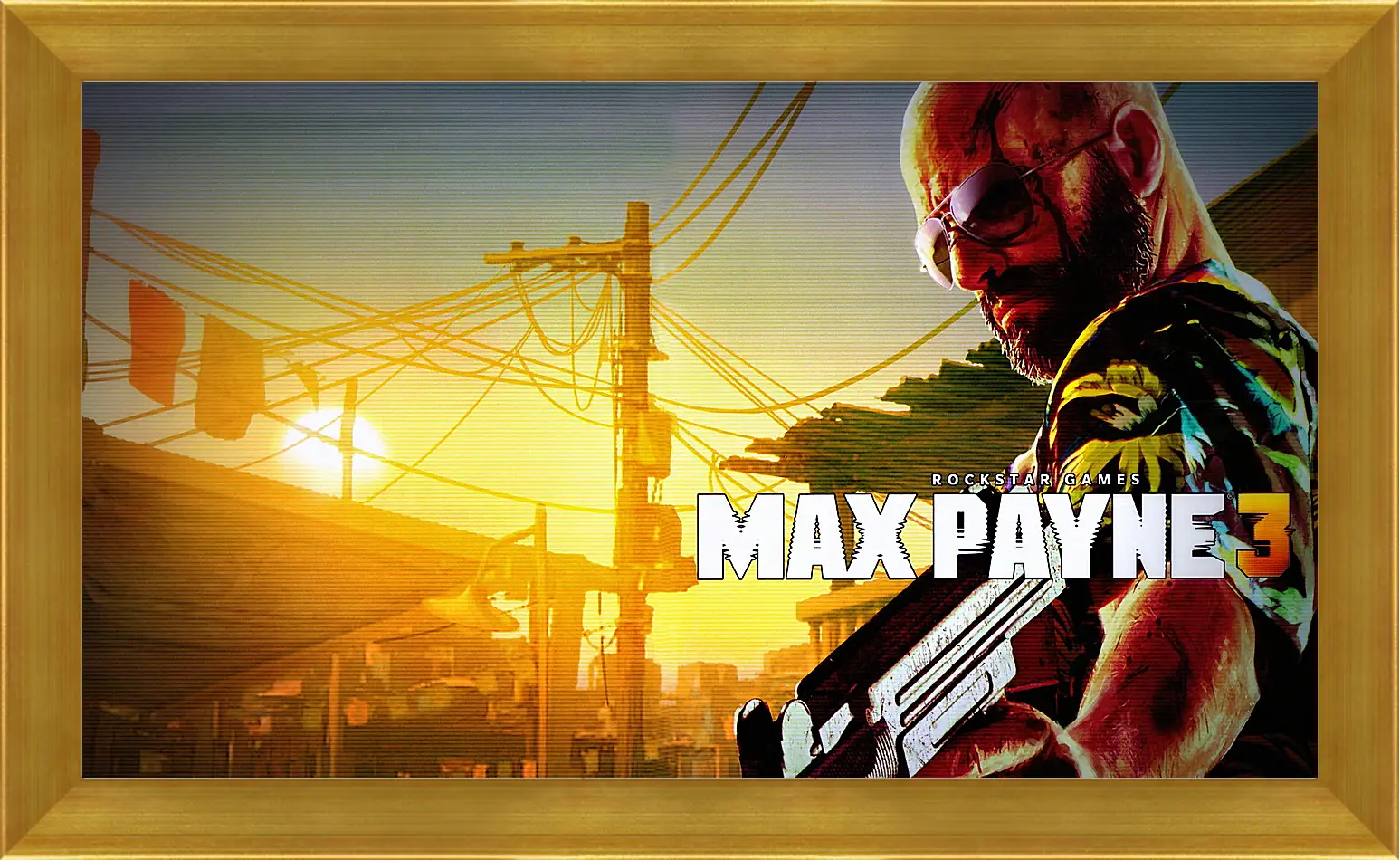 Картина в раме - max payne 3, weapon, pistol
