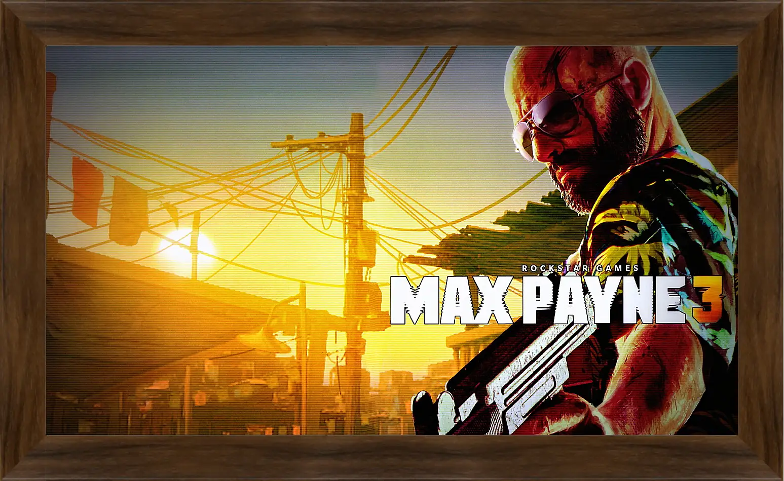 Картина в раме - max payne 3, weapon, pistol
