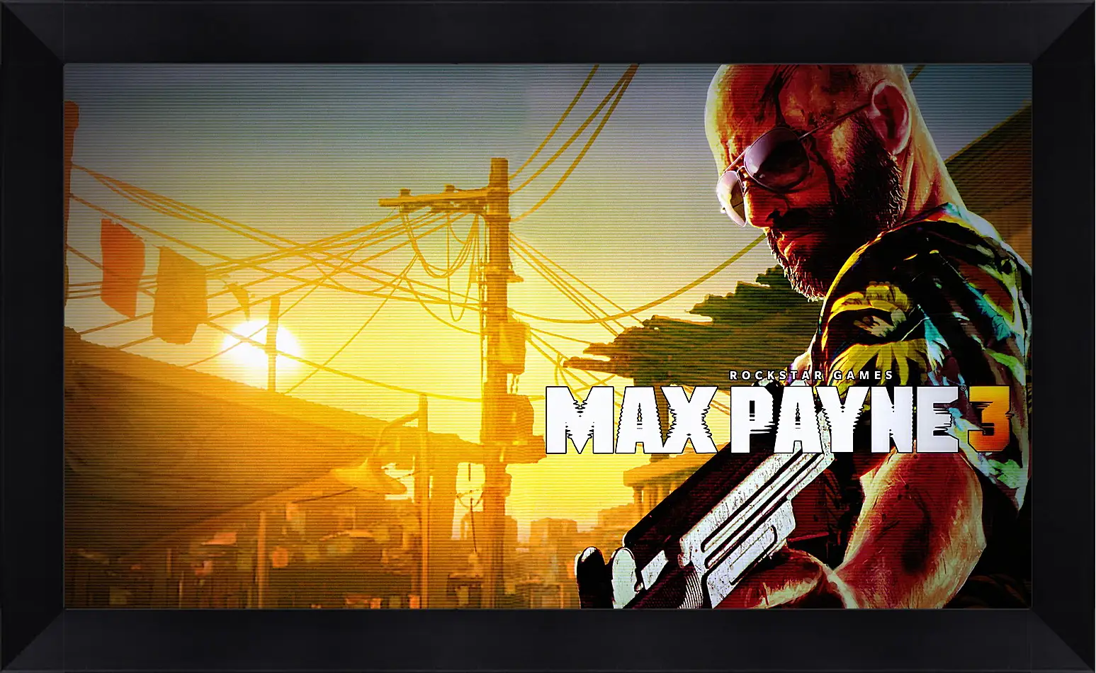 Картина в раме - max payne 3, weapon, pistol
