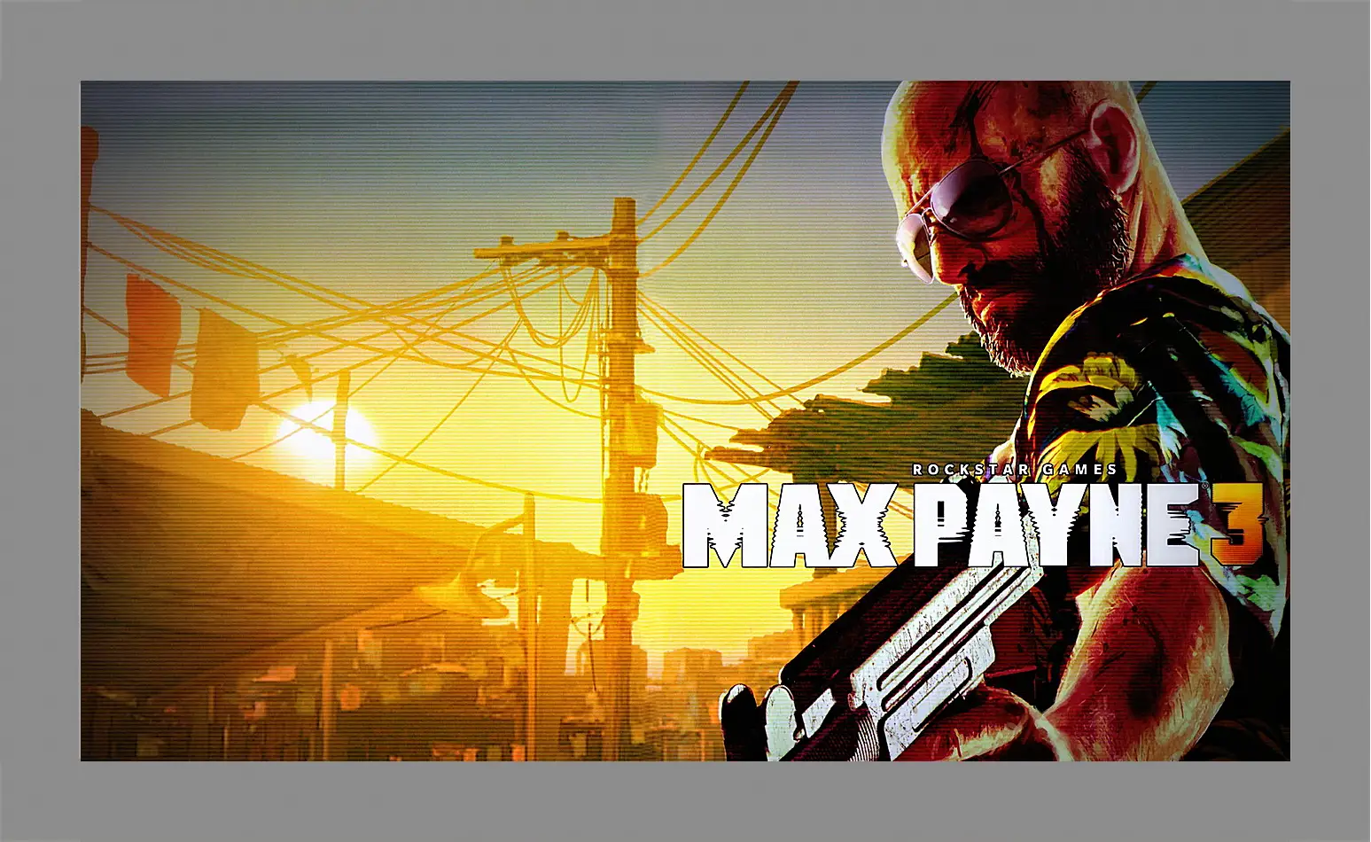 Картина в раме - max payne 3, weapon, pistol
