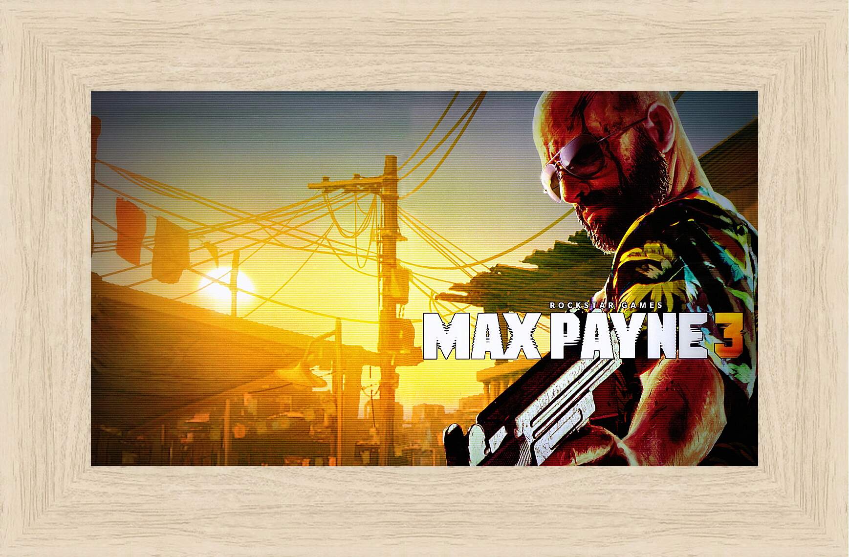 Картина в раме - max payne 3, weapon, pistol
