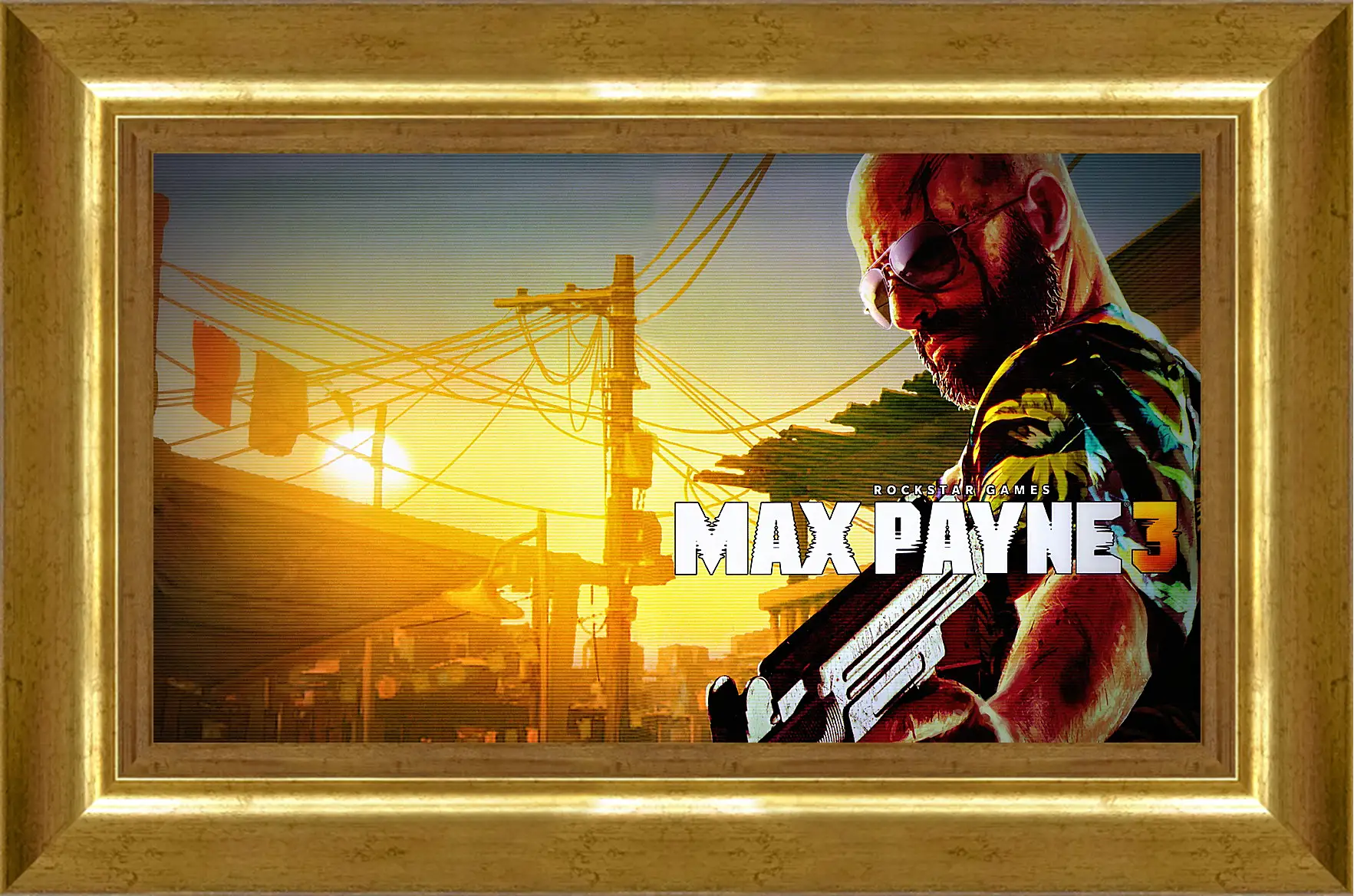 Картина в раме - max payne 3, weapon, pistol
