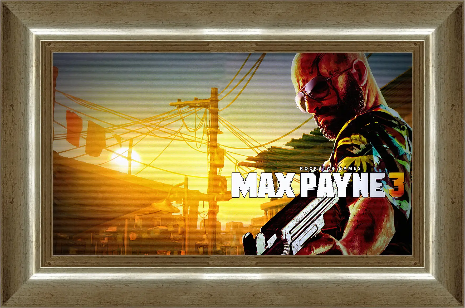 Картина в раме - max payne 3, weapon, pistol
