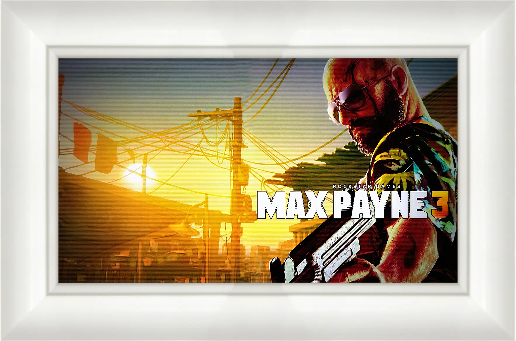 Картина в раме - max payne 3, weapon, pistol
