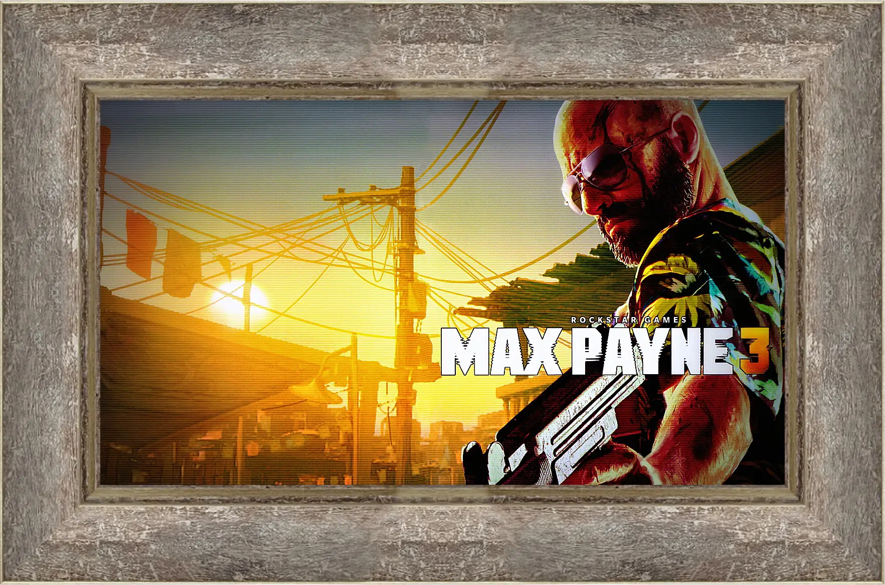 Картина в раме - max payne 3, weapon, pistol
