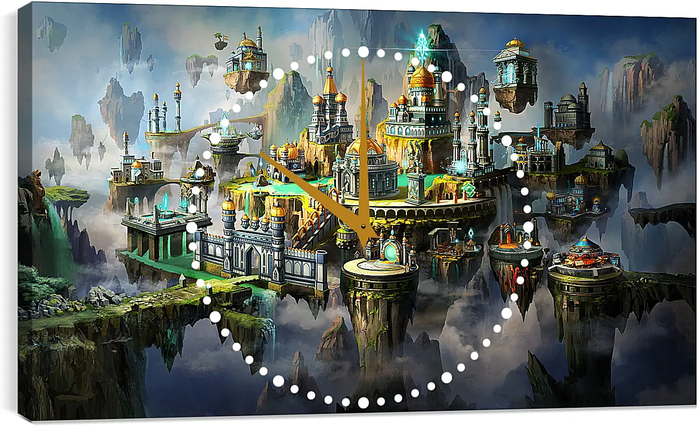 Часы картина - might & magic heroes vii, might and magic x, city

