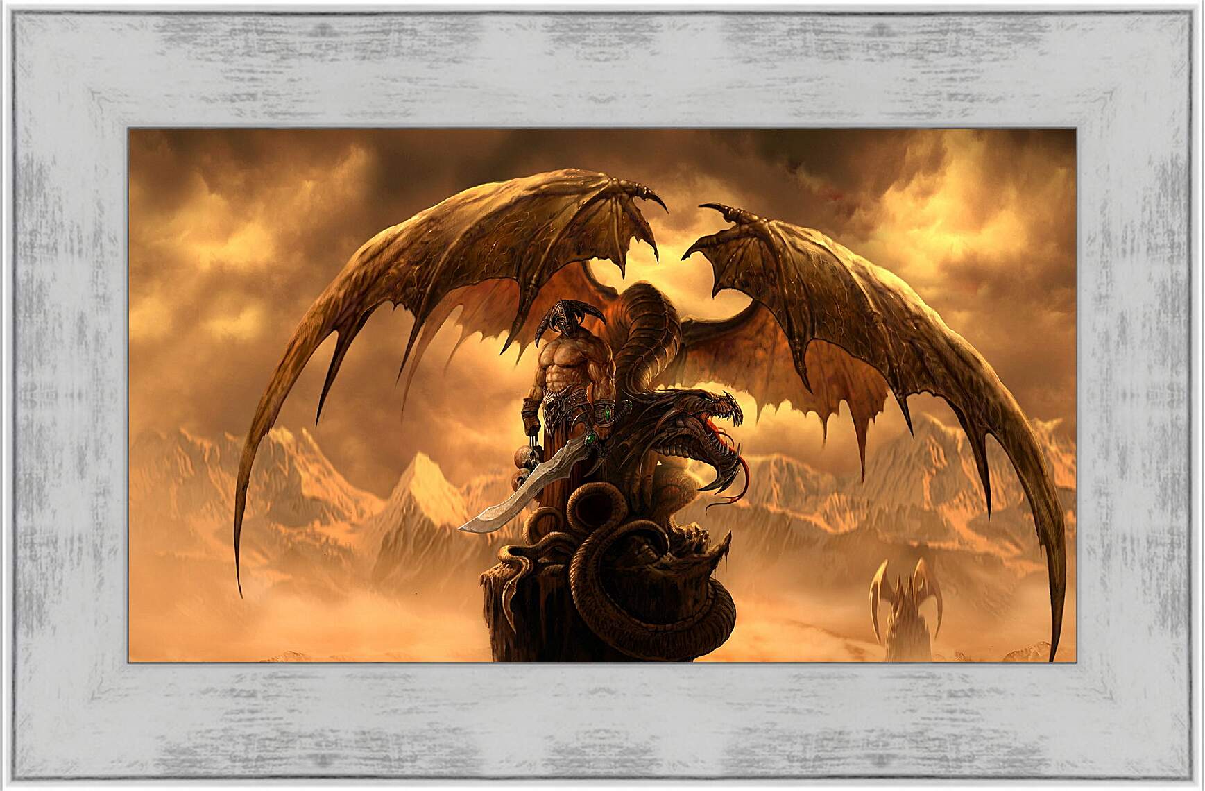 Картина в раме - dragons eternity, dragon, art
