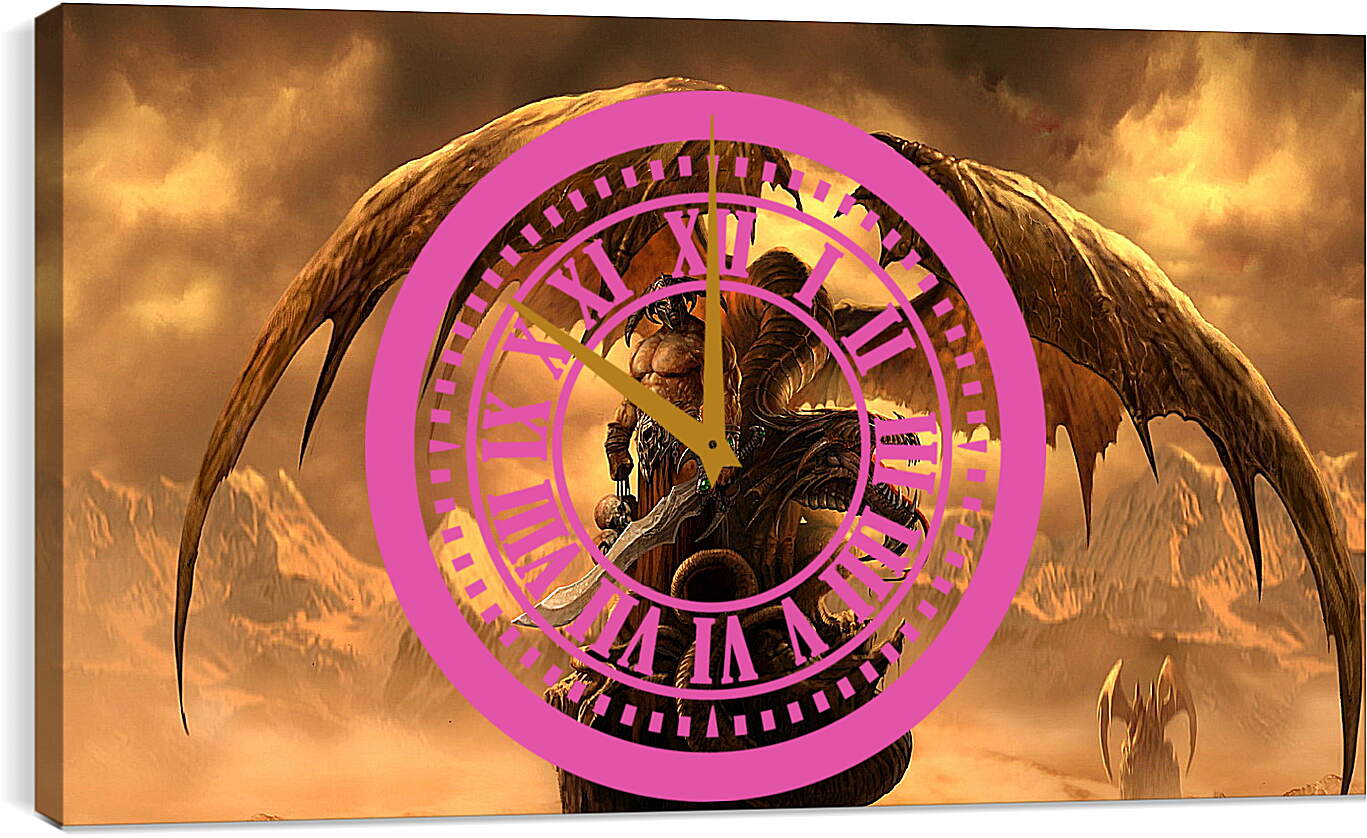 Часы картина - dragons eternity, dragon, art

