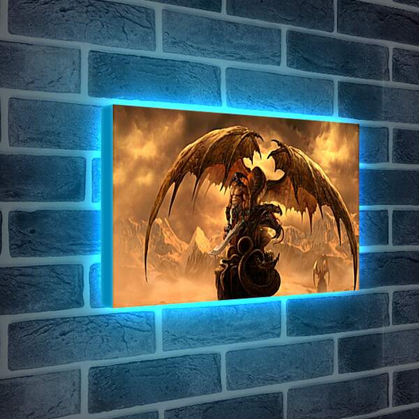 Лайтбокс световая панель - dragons eternity, dragon, art
