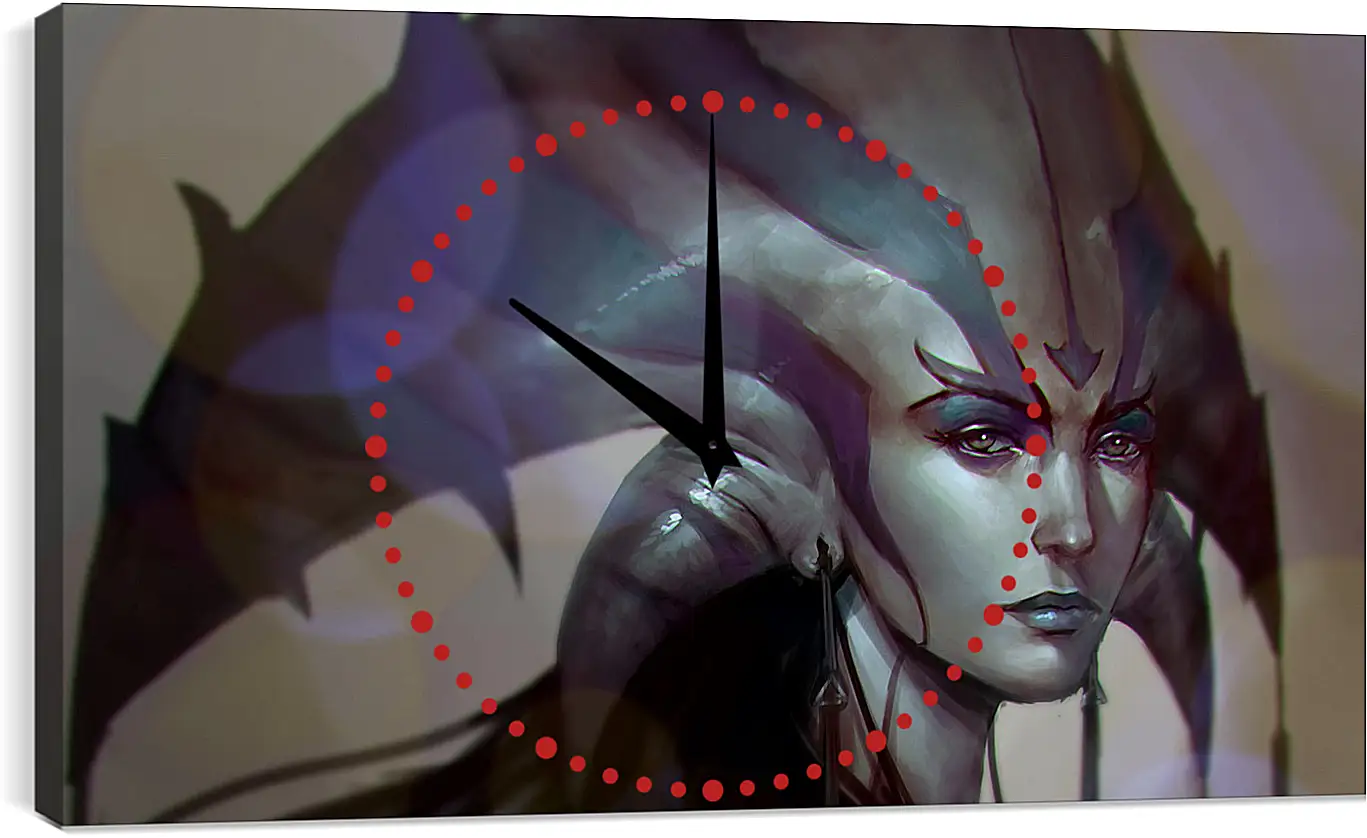 Часы картина - dota 2, naga, art
