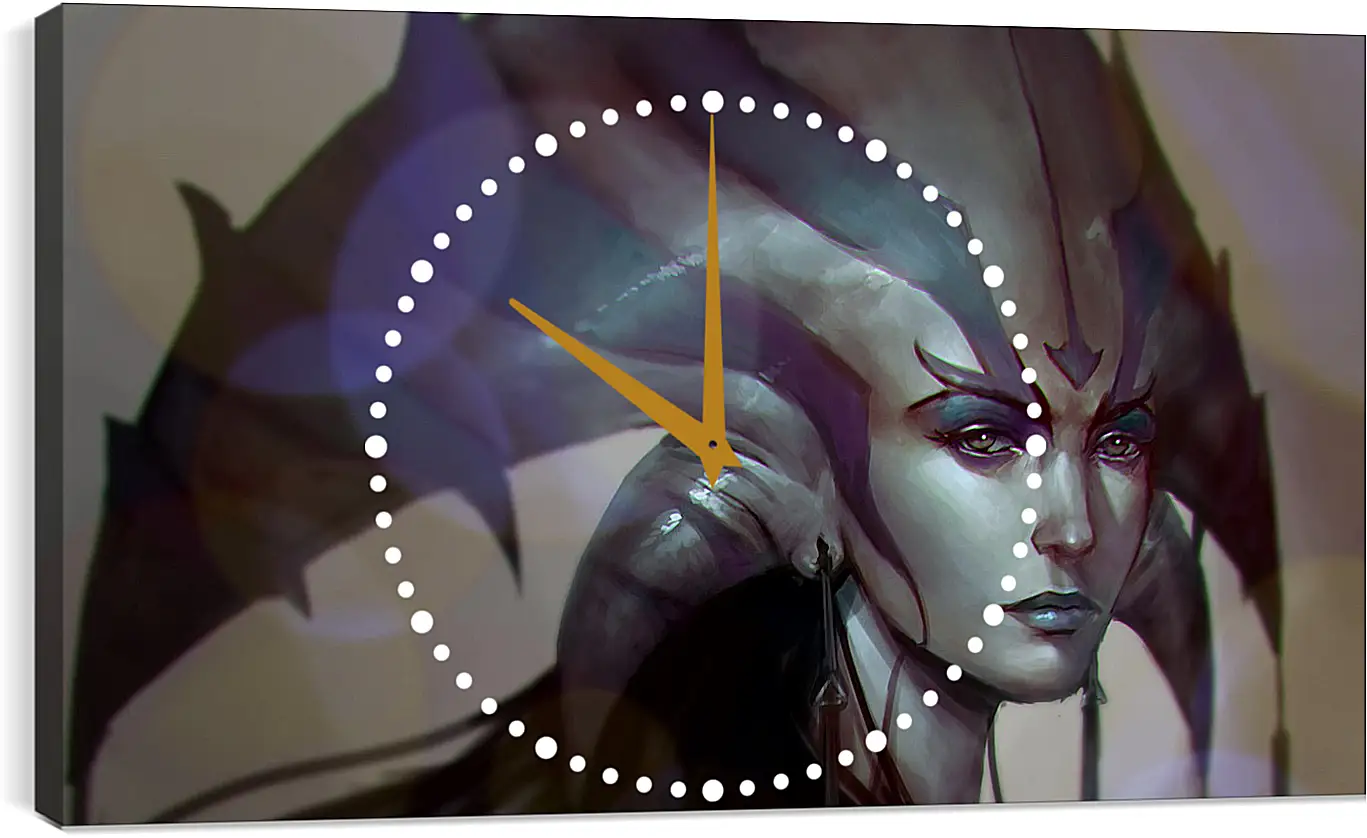 Часы картина - dota 2, naga, art