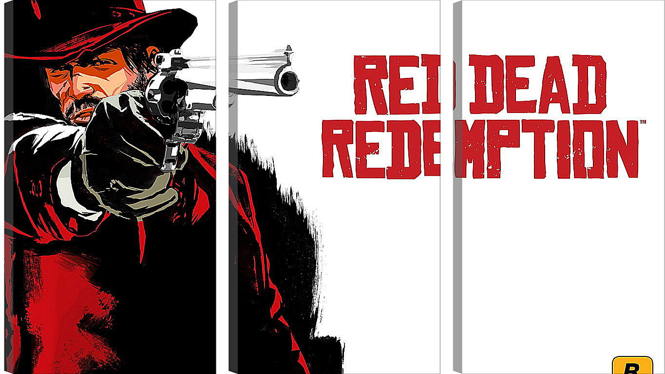 Модульная картина - red dead redemption, cowboy, hat
