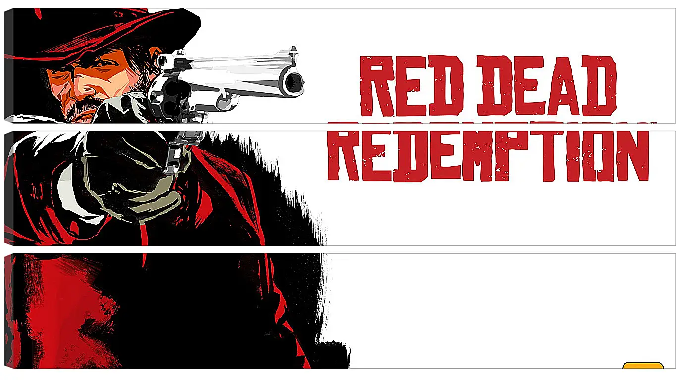 Модульная картина - red dead redemption, cowboy, hat
