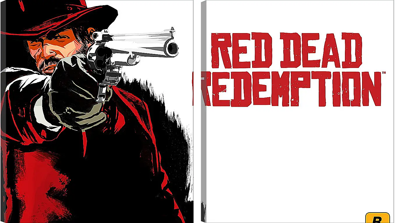 Модульная картина - red dead redemption, cowboy, hat
