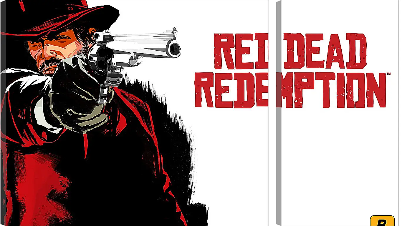 Модульная картина - red dead redemption, cowboy, hat
