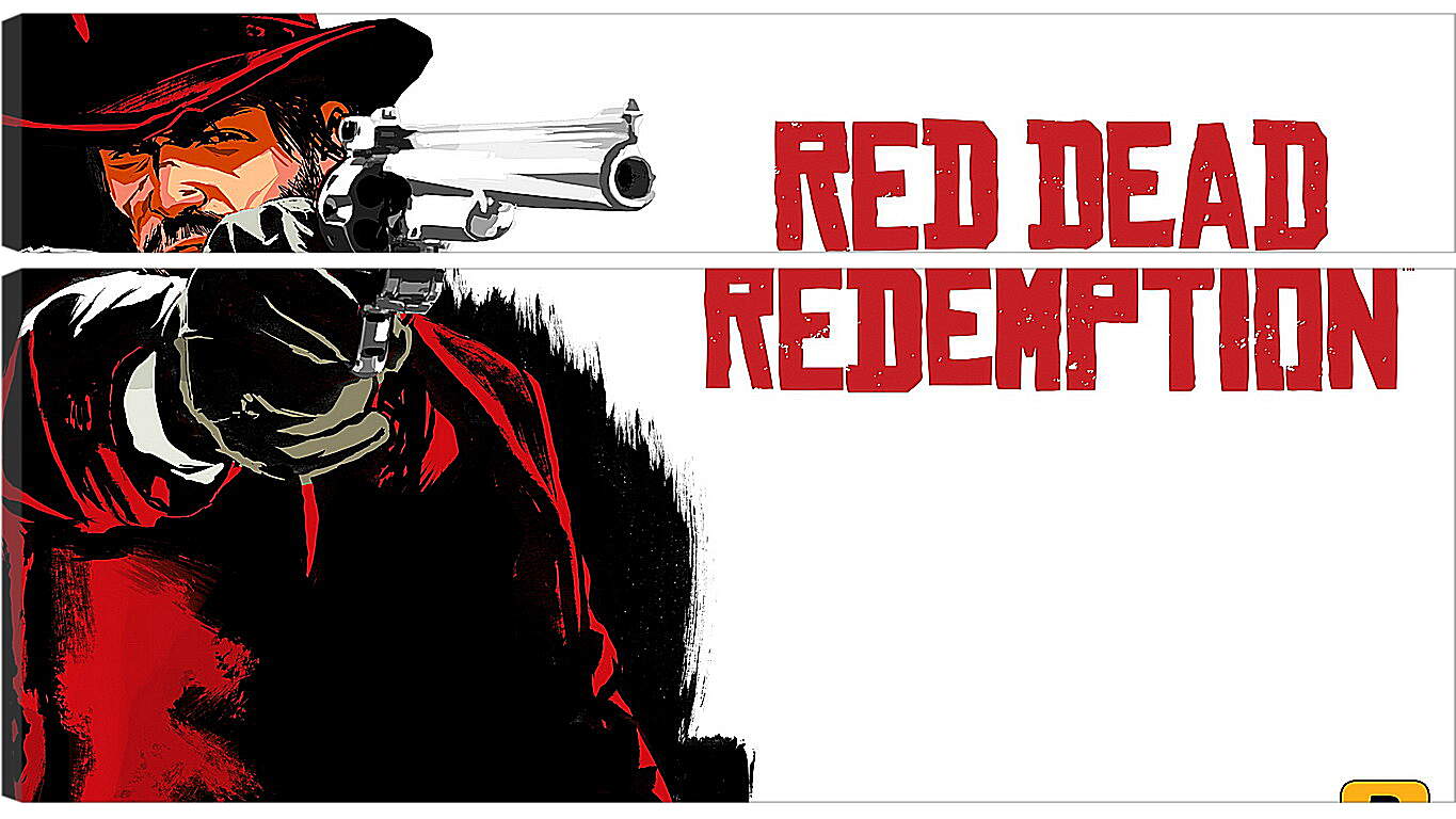 Модульная картина - red dead redemption, cowboy, hat
