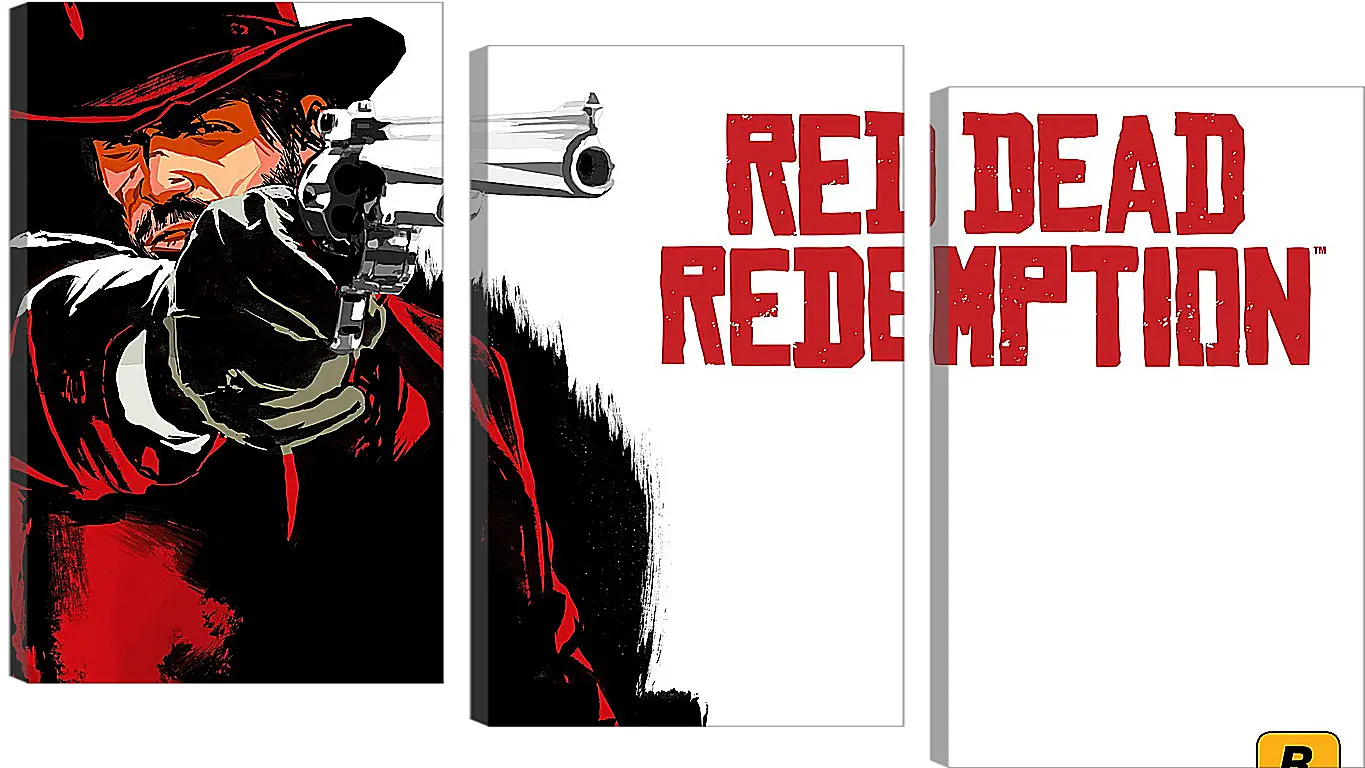 Модульная картина - red dead redemption, cowboy, hat
