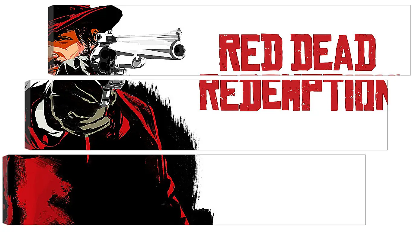 Модульная картина - red dead redemption, cowboy, hat
