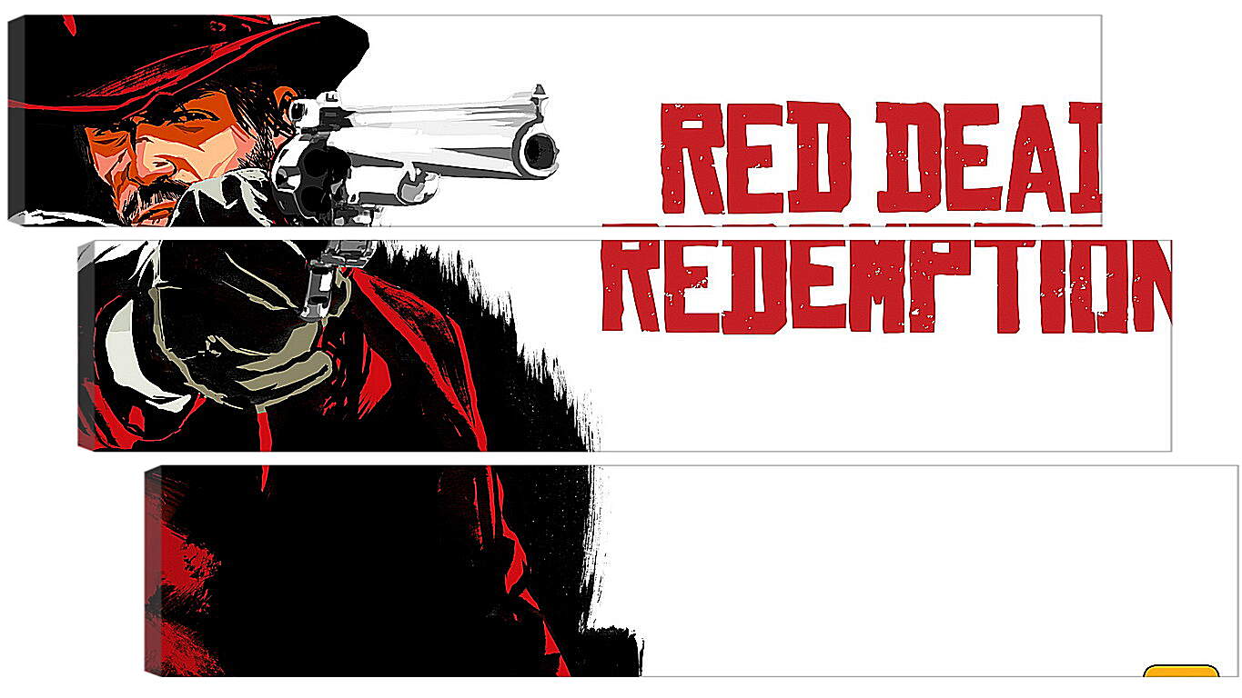 Модульная картина - red dead redemption, cowboy, hat
