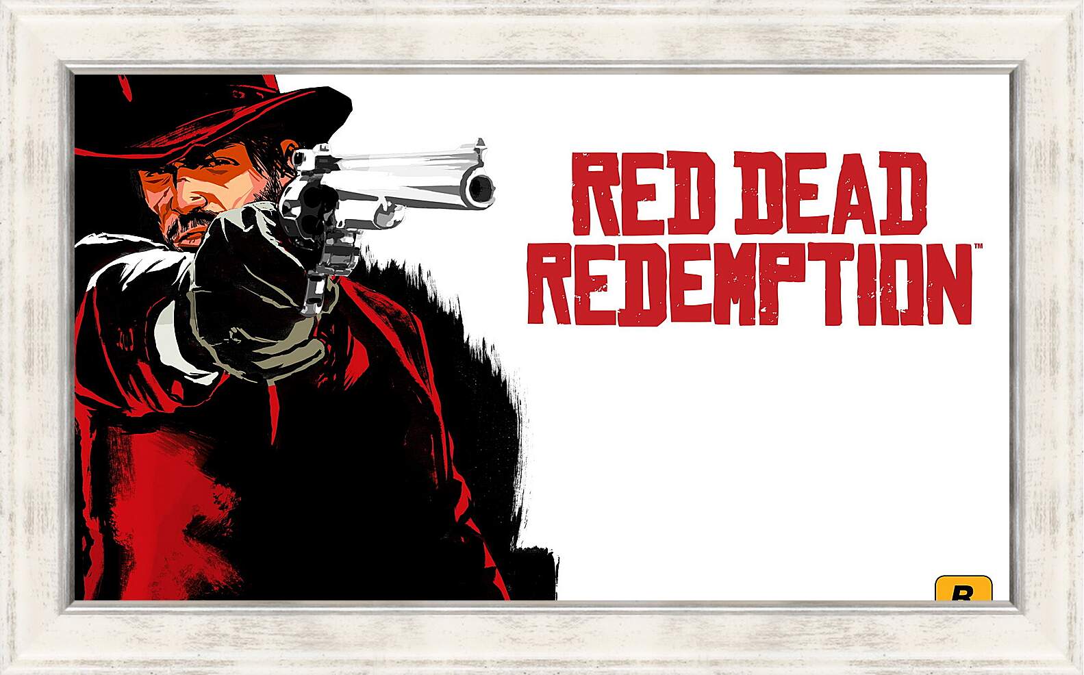 Картина в раме - red dead redemption, cowboy, hat
