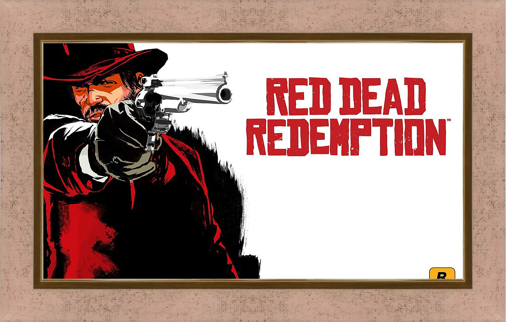 Картина в раме - red dead redemption, cowboy, hat
