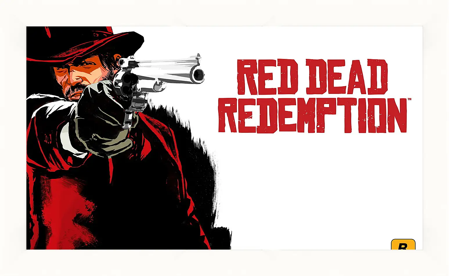 Картина в раме - red dead redemption, cowboy, hat
