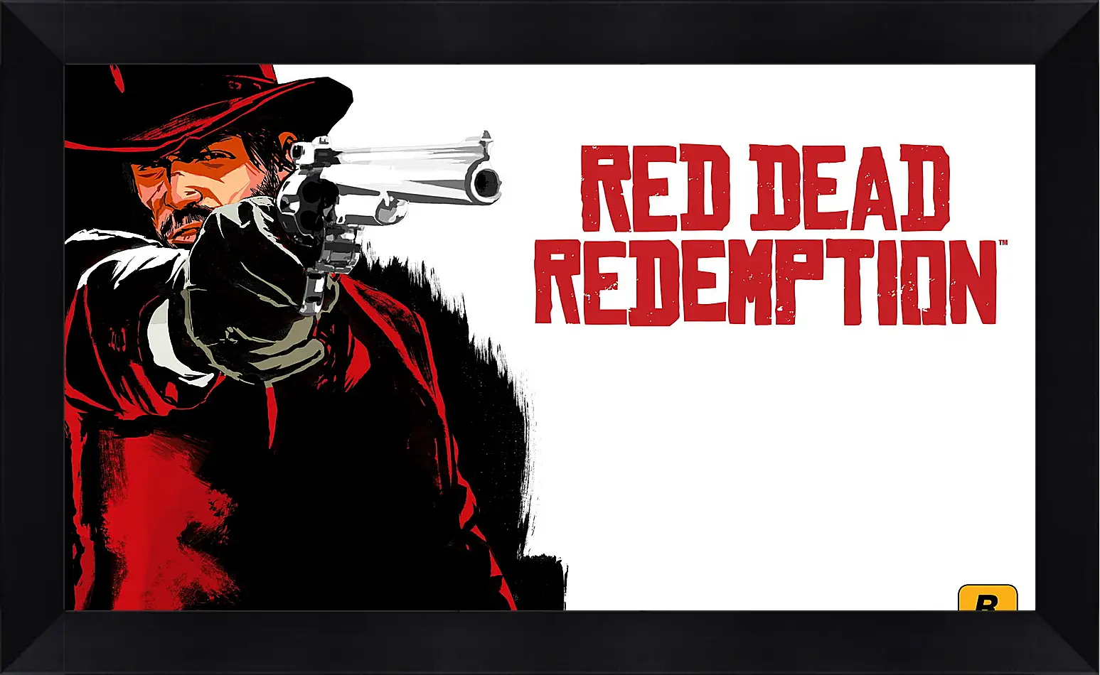 Картина в раме - red dead redemption, cowboy, hat
