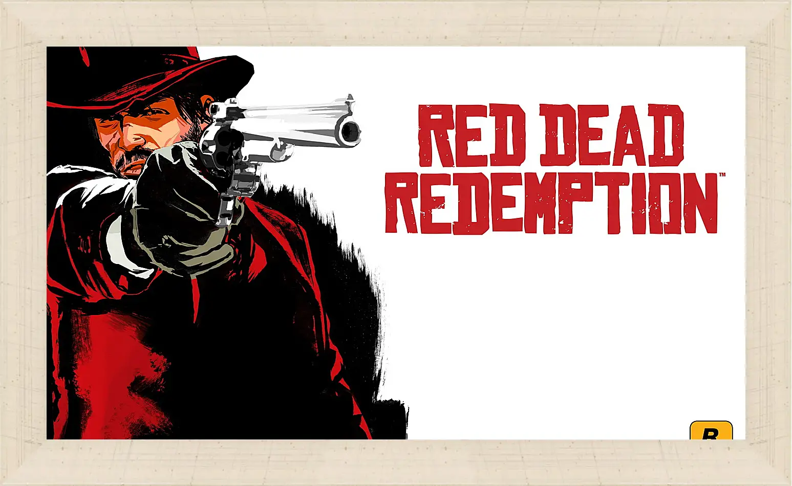 Картина в раме - red dead redemption, cowboy, hat
