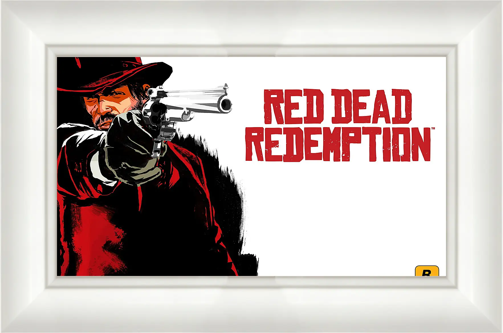 Картина в раме - red dead redemption, cowboy, hat
