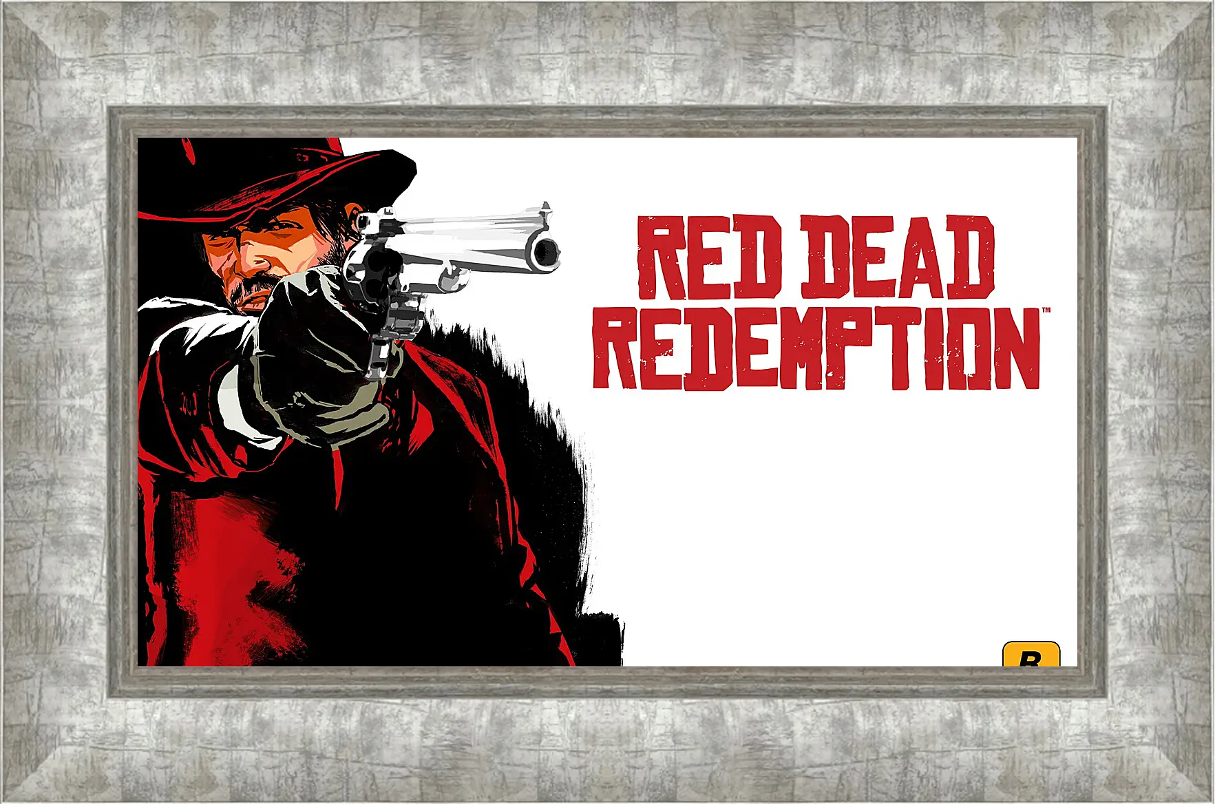 Картина в раме - red dead redemption, cowboy, hat
