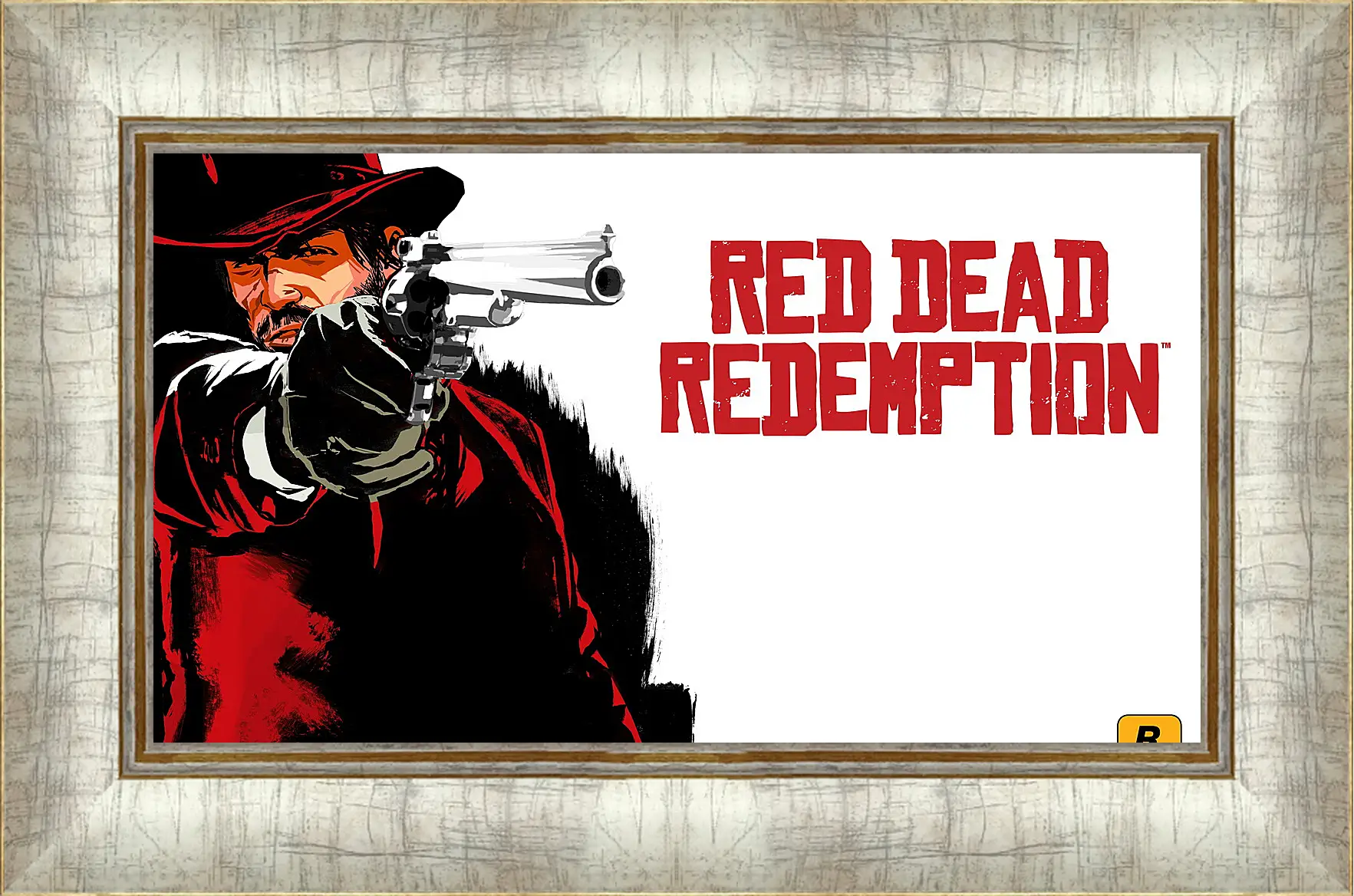 Картина в раме - red dead redemption, cowboy, hat
