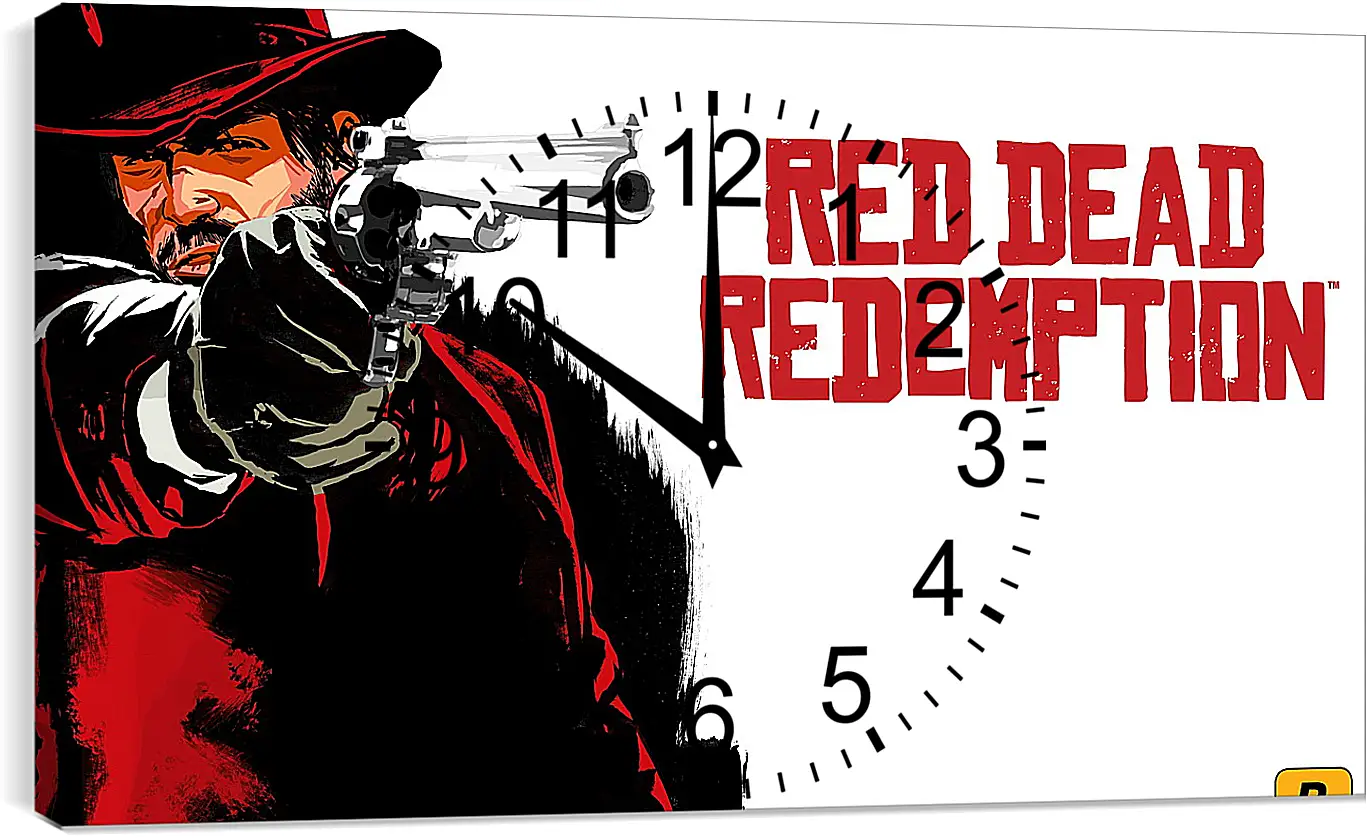 Часы картина - red dead redemption, cowboy, hat
