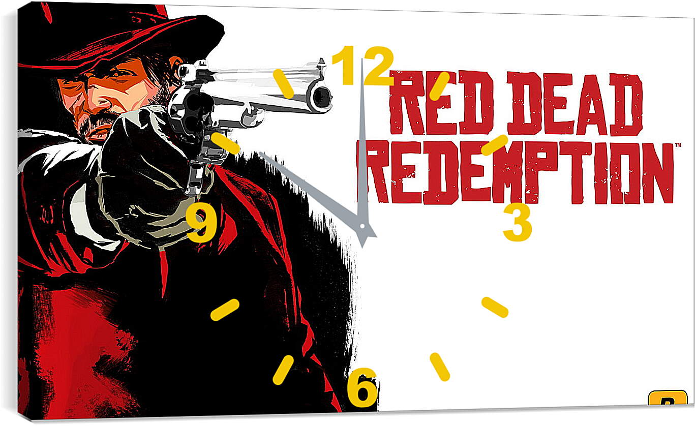 Часы картина - red dead redemption, cowboy, hat
