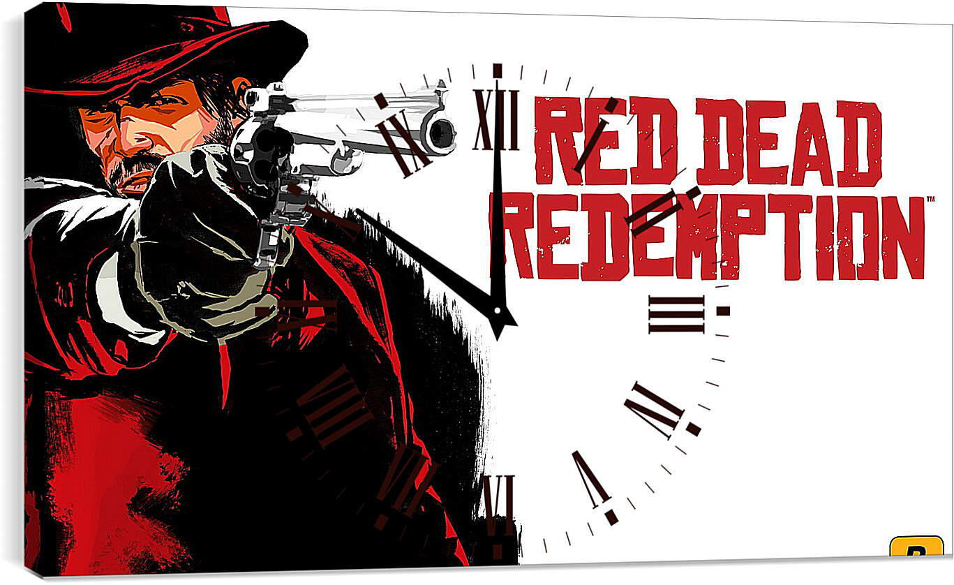 Часы картина - red dead redemption, cowboy, hat
