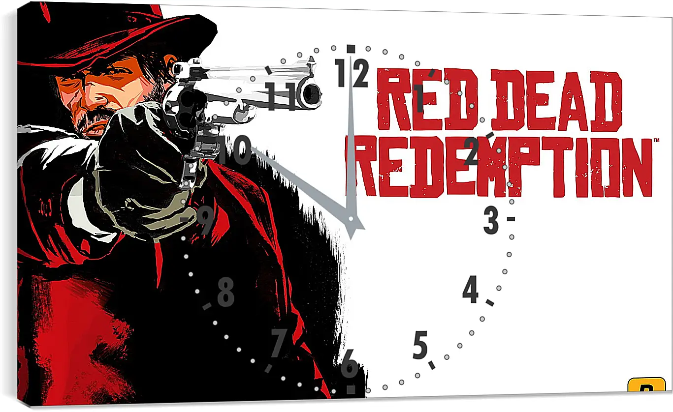 Часы картина - red dead redemption, cowboy, hat
