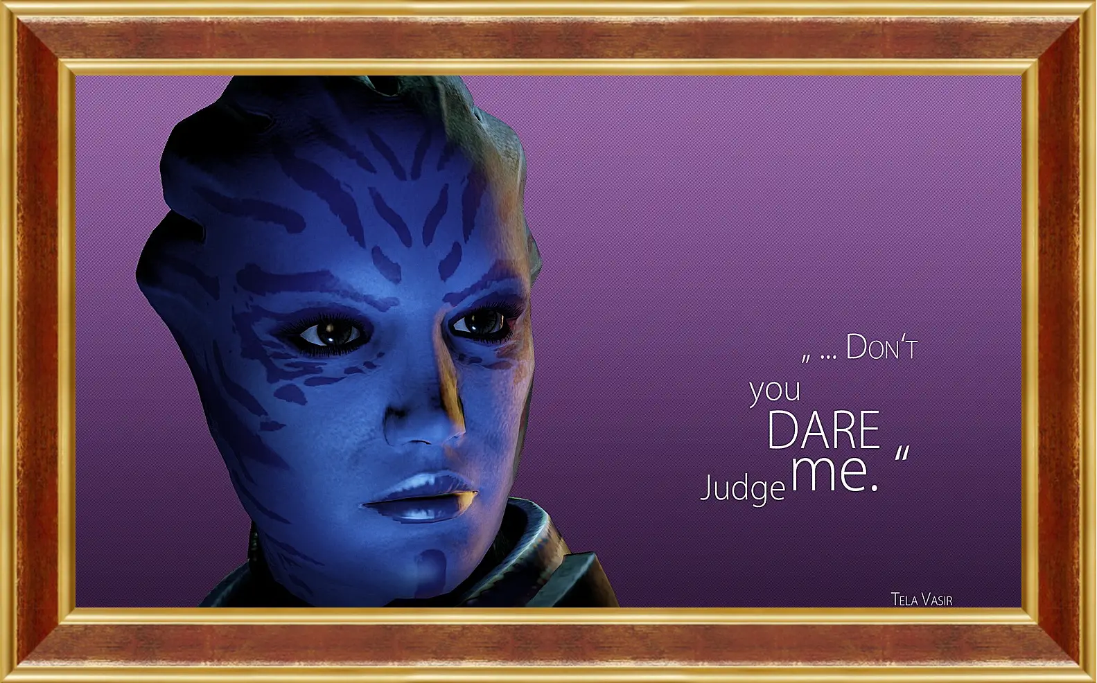 Картина в раме - mass effect 3, tela vasir, quote
